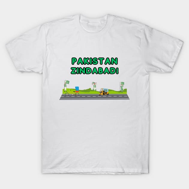 Pakistan Zindabad T-Shirt by Quotigner